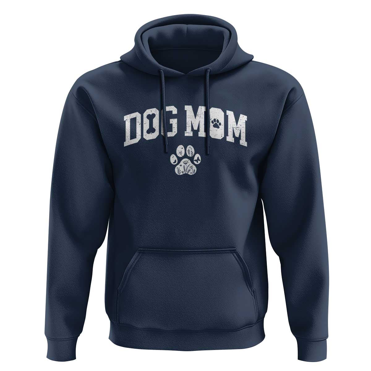 Dog Mom Hoodie Floral Fur Mama Gift For Her Mothers Day - Wonder Print Shop