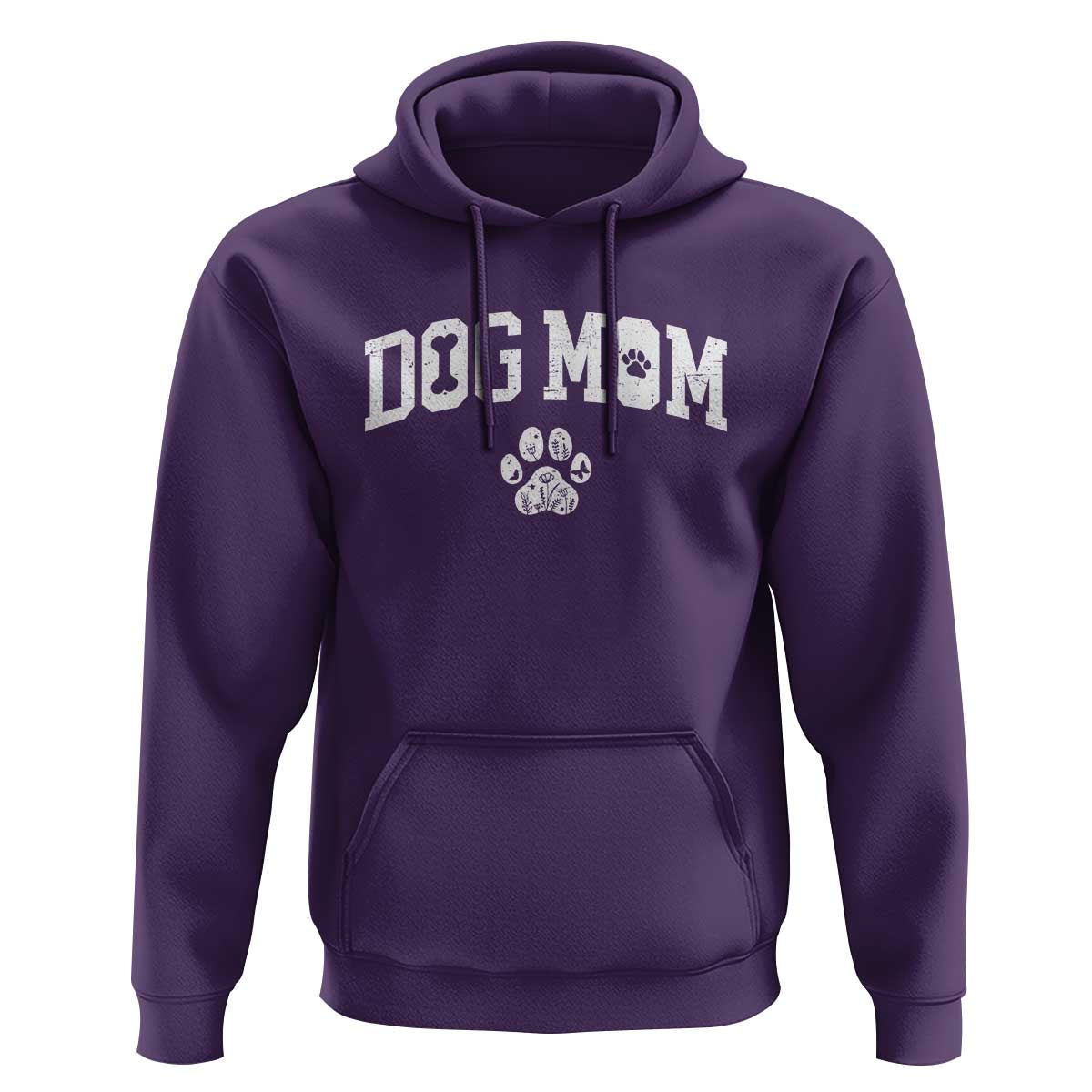 Dog Mom Hoodie Floral Fur Mama Gift For Her Mothers Day - Wonder Print Shop