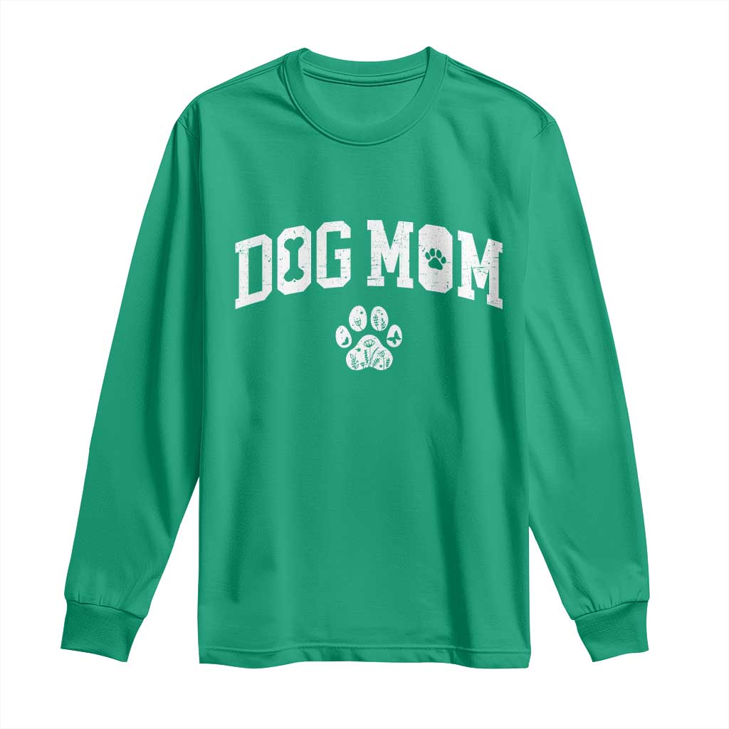 Dog Mom Long Sleeve Shirt Floral Fur Mama Gift For Her Mothers Day - Wonder Print Shop