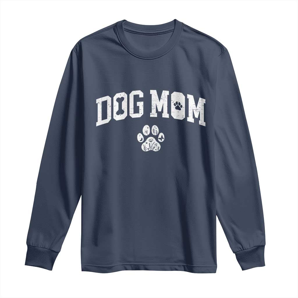 Dog Mom Long Sleeve Shirt Floral Fur Mama Gift For Her Mothers Day - Wonder Print Shop