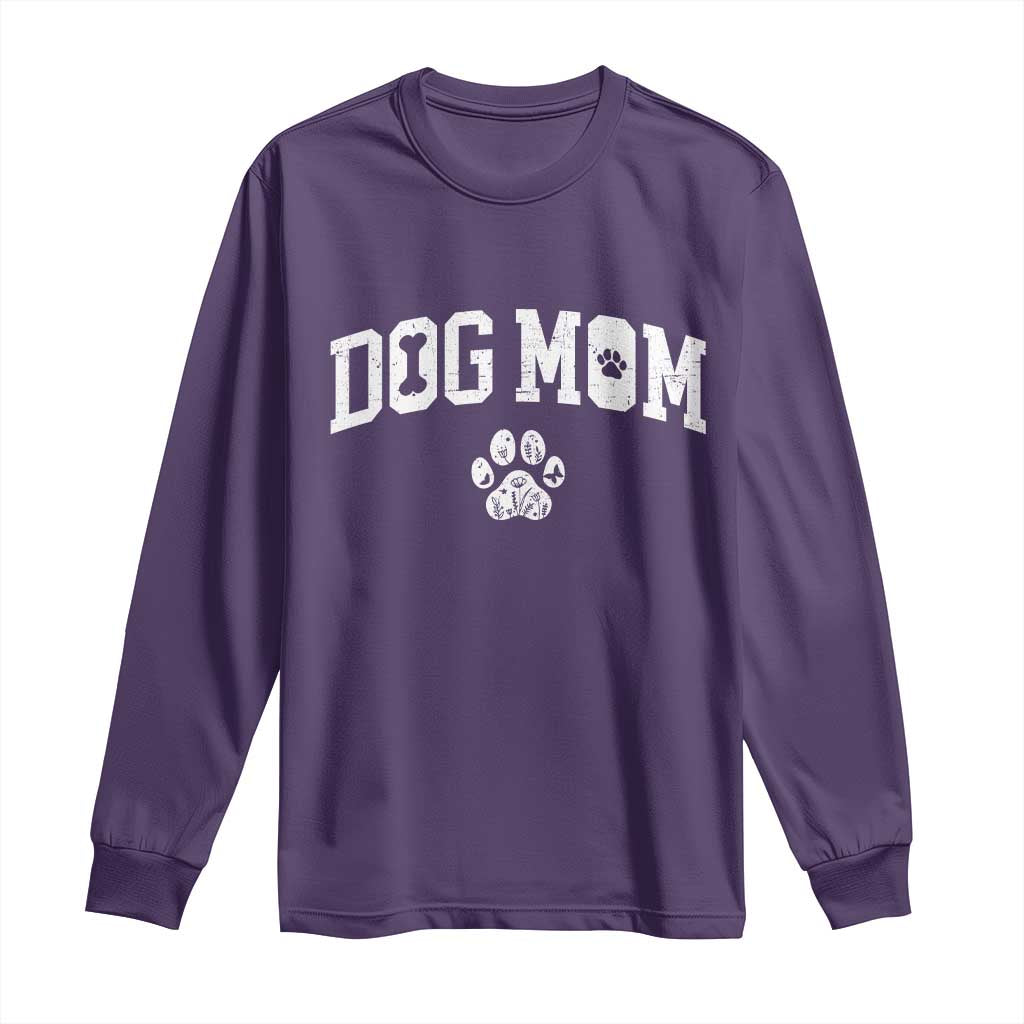 Dog Mom Long Sleeve Shirt Floral Fur Mama Gift For Her Mothers Day - Wonder Print Shop