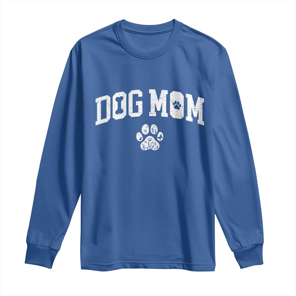 Dog Mom Long Sleeve Shirt Floral Fur Mama Gift For Her Mothers Day - Wonder Print Shop