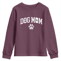 Dog Mom Youth Sweatshirt Floral Fur Mama Gift For Her Mothers Day - Wonder Print Shop