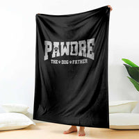 Pawdre The Dog Father Throw Blanket Dog Dad Christmas Fathers Day - Wonder Print Shop