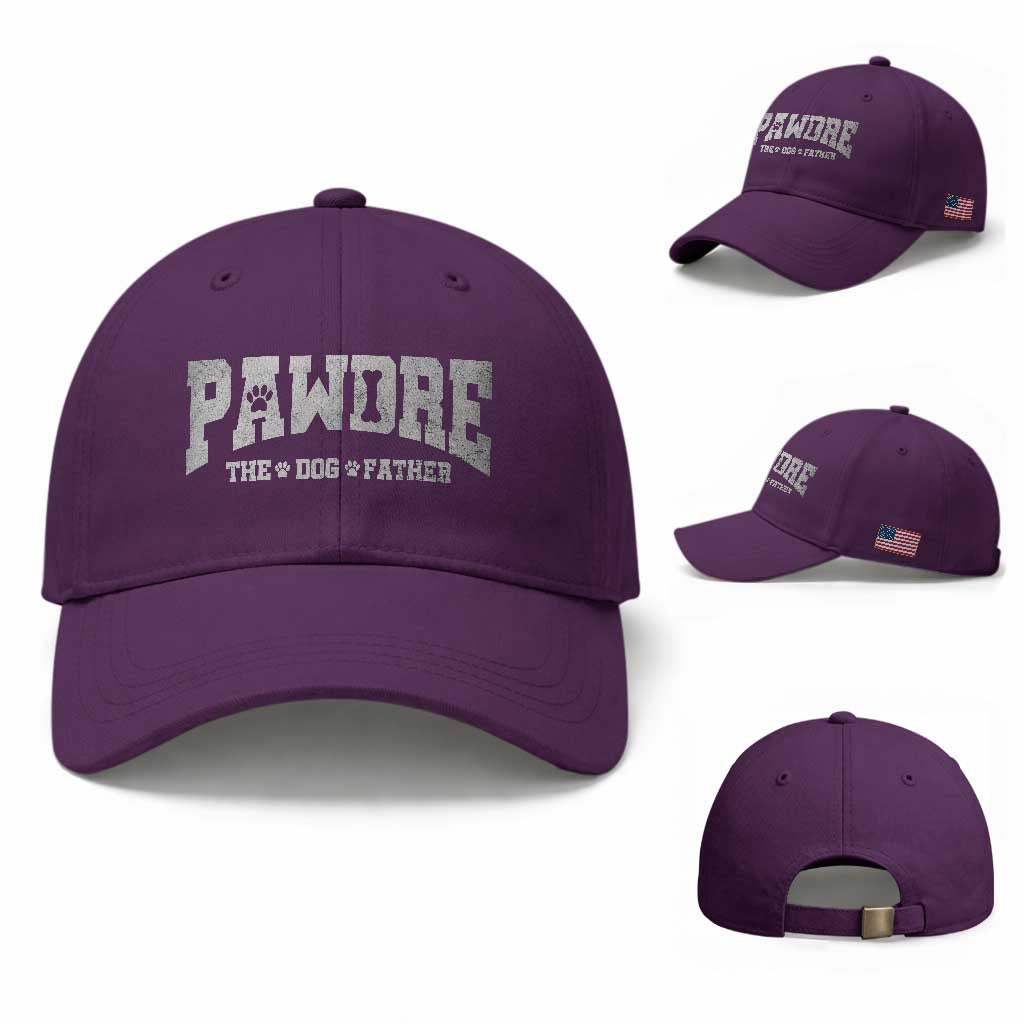 Pawdre The Dog Father Baseball Cap Dog Dad Christmas Fathers Day