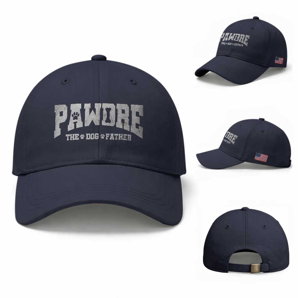 Pawdre The Dog Father Baseball Cap Dog Dad Christmas Fathers Day