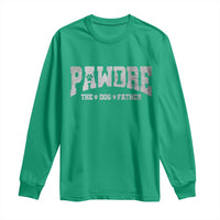 Pawdre The Dog Father Long Sleeve Shirt Dog Dad Christmas Fathers Day - Wonder Print Shop