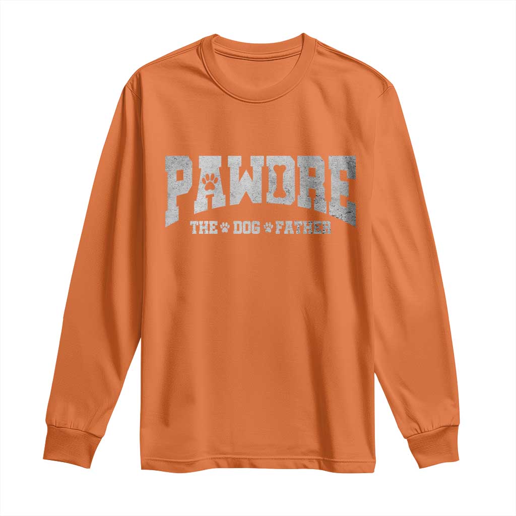 Pawdre The Dog Father Long Sleeve Shirt Dog Dad Christmas Fathers Day - Wonder Print Shop