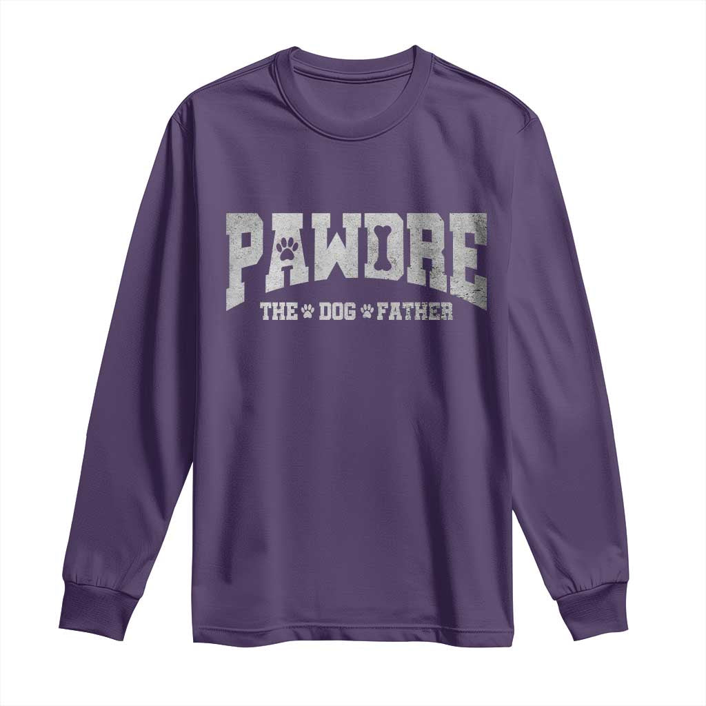 Pawdre The Dog Father Long Sleeve Shirt Dog Dad Christmas Fathers Day - Wonder Print Shop
