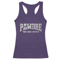 Pawdre The Dog Father Racerback Tank Top Dog Dad Christmas Fathers Day - Wonder Print Shop