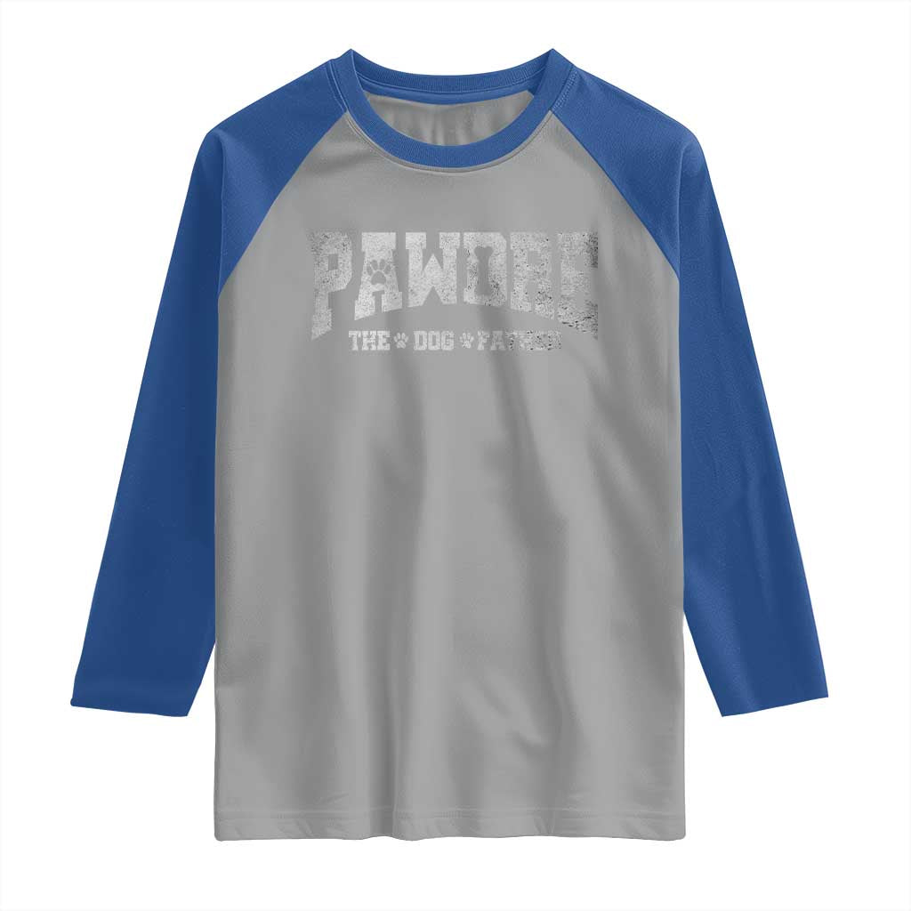 Pawdre The Dog Father Raglan Shirt Dog Dad Christmas Fathers Day - Wonder Print Shop