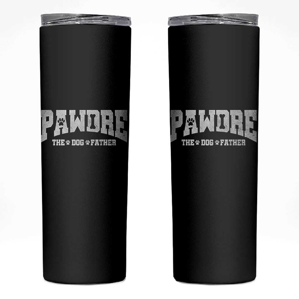 Pawdre The Dog Father Skinny Tumbler Dog Dad Christmas Fathers Day - Wonder Print Shop