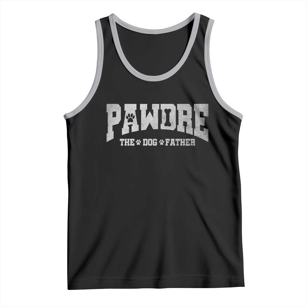 Pawdre The Dog Father Tank Top Dog Dad Christmas Fathers Day - Wonder Print Shop