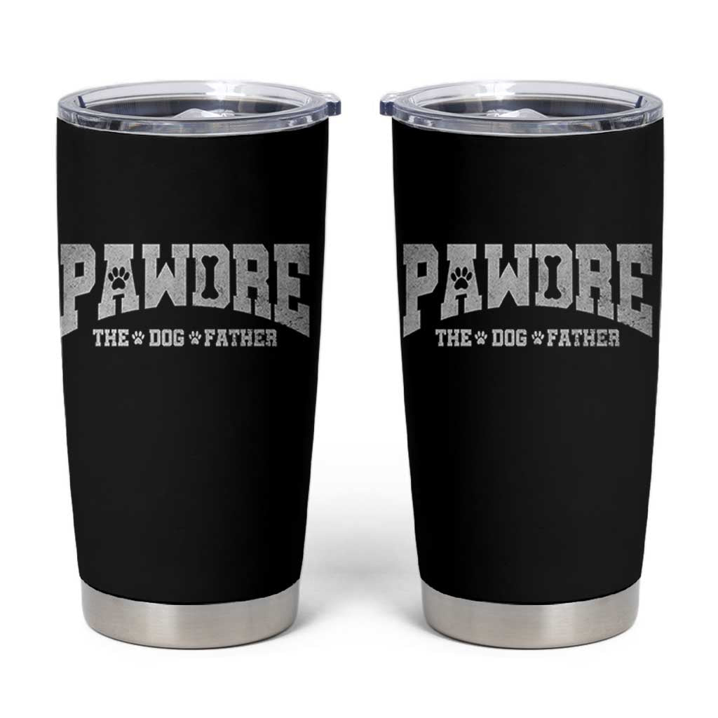 Pawdre The Dog Father Tumbler Cup Dog Dad Christmas Fathers Day - Wonder Print Shop