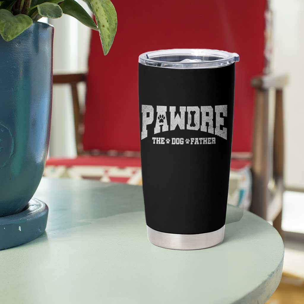 Pawdre The Dog Father Tumbler Cup Dog Dad Christmas Fathers Day - Wonder Print Shop
