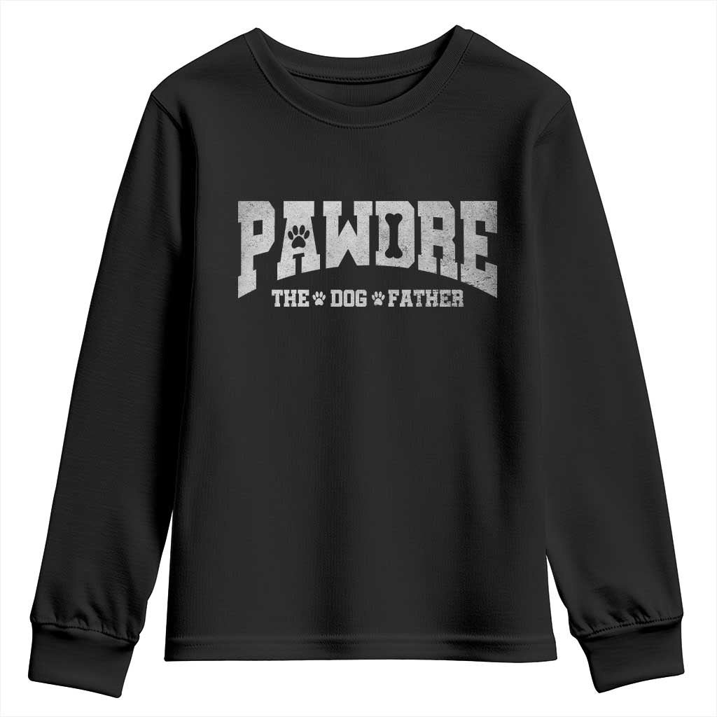 Pawdre The Dog Father Youth Sweatshirt Dog Dad Christmas Fathers Day - Wonder Print Shop