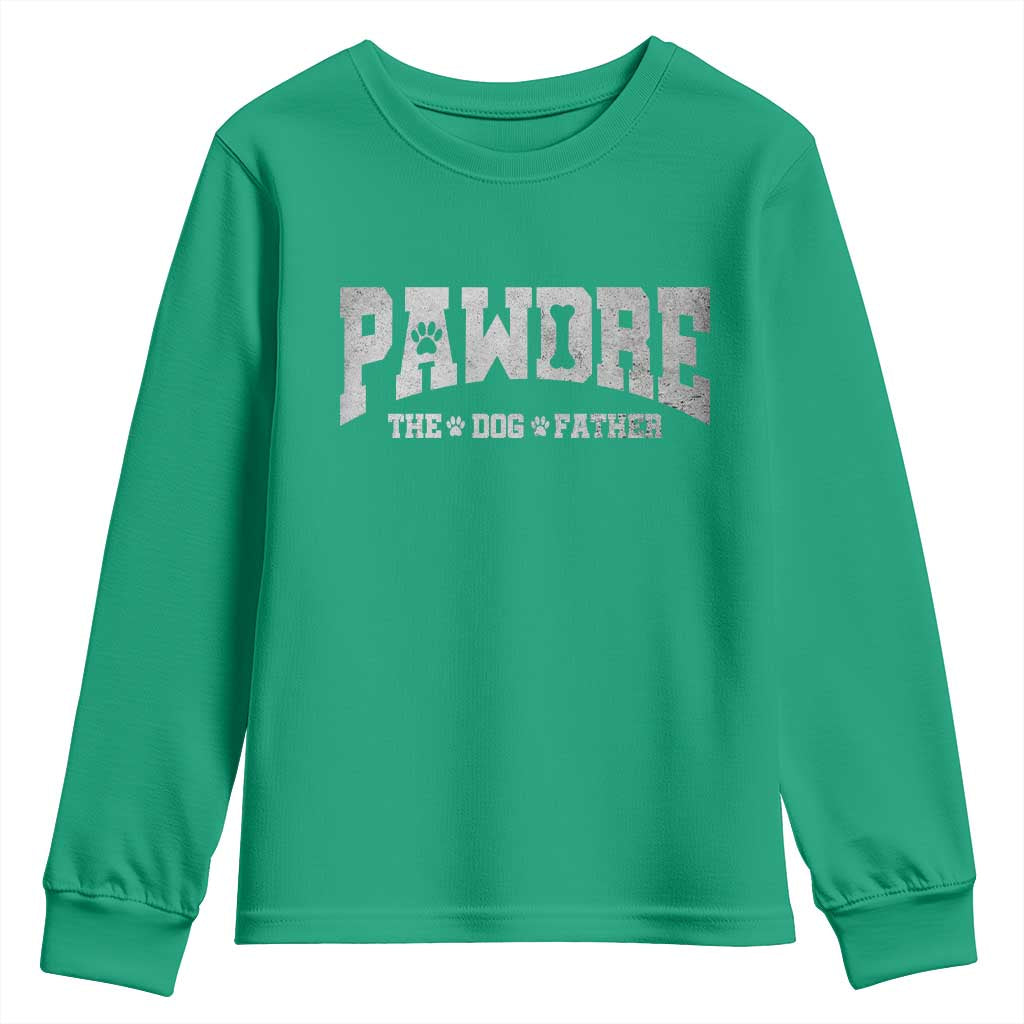 Pawdre The Dog Father Youth Sweatshirt Dog Dad Christmas Fathers Day - Wonder Print Shop