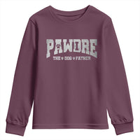 Pawdre The Dog Father Youth Sweatshirt Dog Dad Christmas Fathers Day - Wonder Print Shop