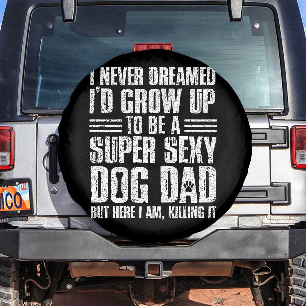 Super Sexy Dog Dad Spare Tire Cover Funny Fathers Day Gift for Dog Lovers - Wonder Print Shop