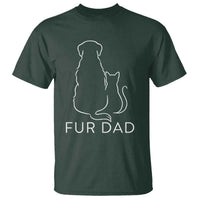 Fur Dad T Shirt Pet Lover Cat Dog Dad Funny Fathers Day - Wonder Print Shop