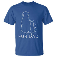 Fur Dad T Shirt Pet Lover Cat Dog Dad Funny Fathers Day - Wonder Print Shop