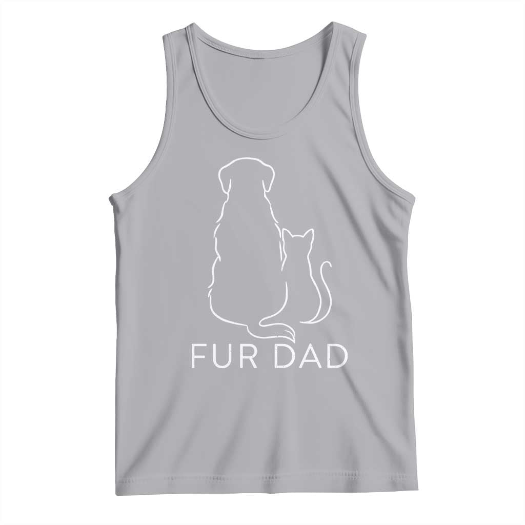 Fur Dad Tank Top Pet Lover Cat Dog Dad Funny Fathers Day - Wonder Print Shop