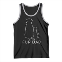 Fur Dad Tank Top Pet Lover Cat Dog Dad Funny Fathers Day - Wonder Print Shop