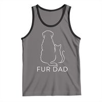 Fur Dad Tank Top Pet Lover Cat Dog Dad Funny Fathers Day - Wonder Print Shop