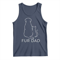 Fur Dad Tank Top Pet Lover Cat Dog Dad Funny Fathers Day - Wonder Print Shop