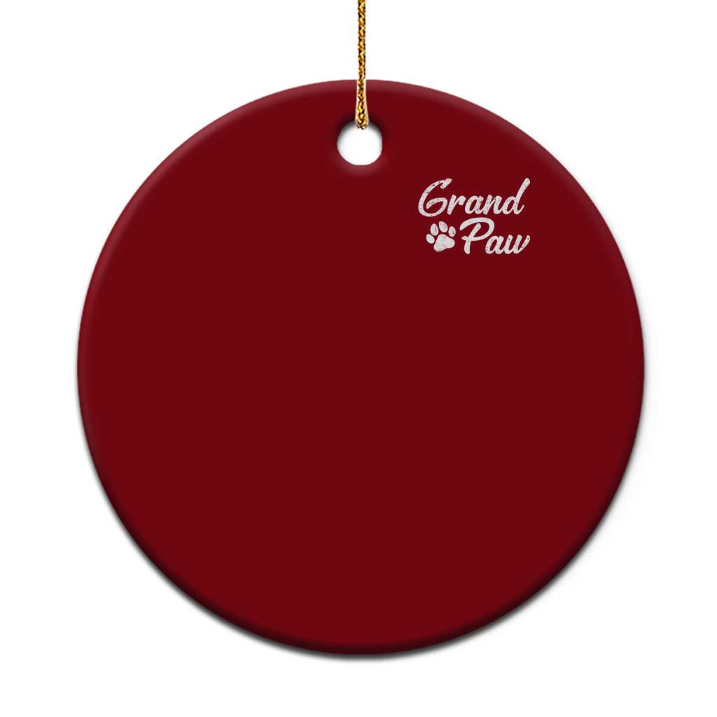 Grandpaw Ceramic Ornament Best Dog Grandpa Fathers Day Gift From Dog - Wonder Print Shop