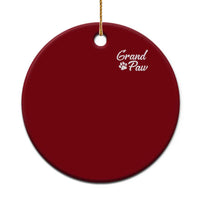 Grandpaw Ceramic Ornament Best Dog Grandpa Fathers Day Gift From Dog - Wonder Print Shop