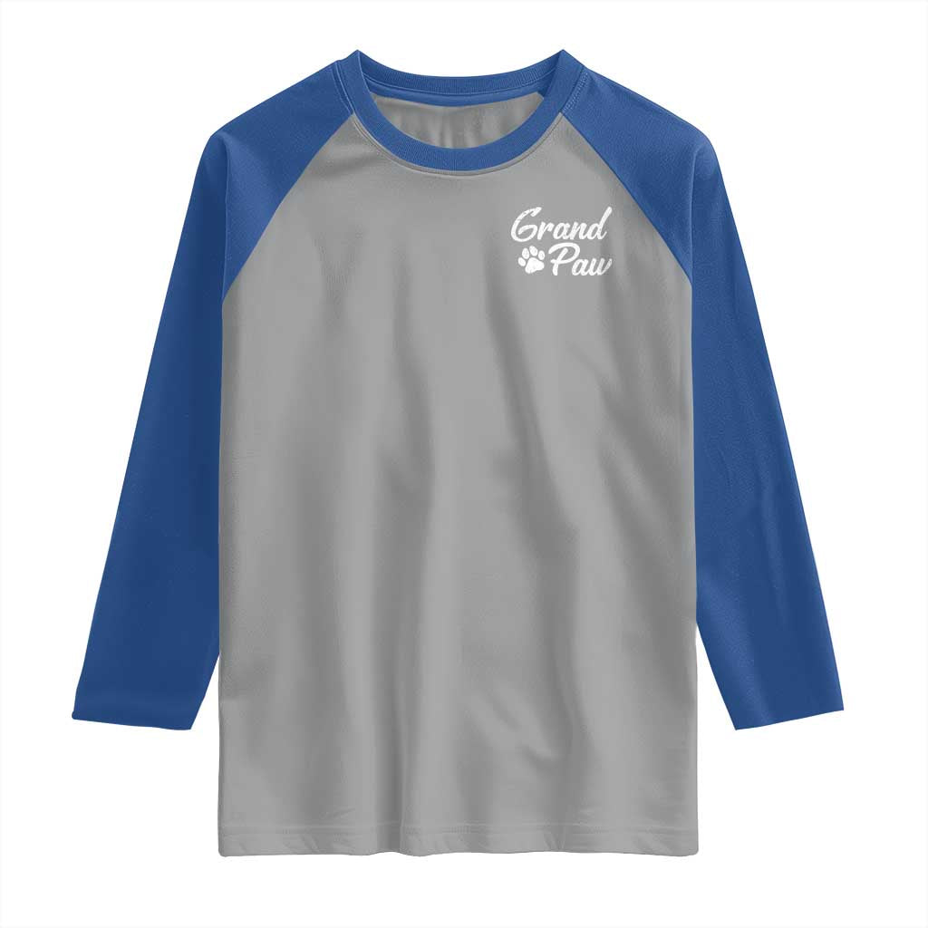 Grandpaw Raglan Shirt Best Dog Grandpa Fathers Day Gift From Dog - Wonder Print Shop