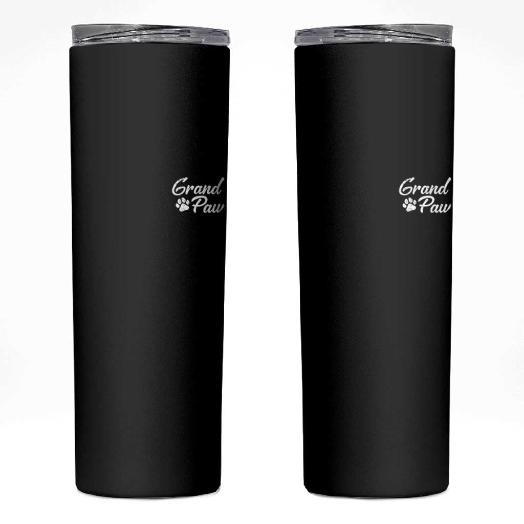 Grandpaw Skinny Tumbler Best Dog Grandpa Fathers Day Gift From Dog - Wonder Print Shop