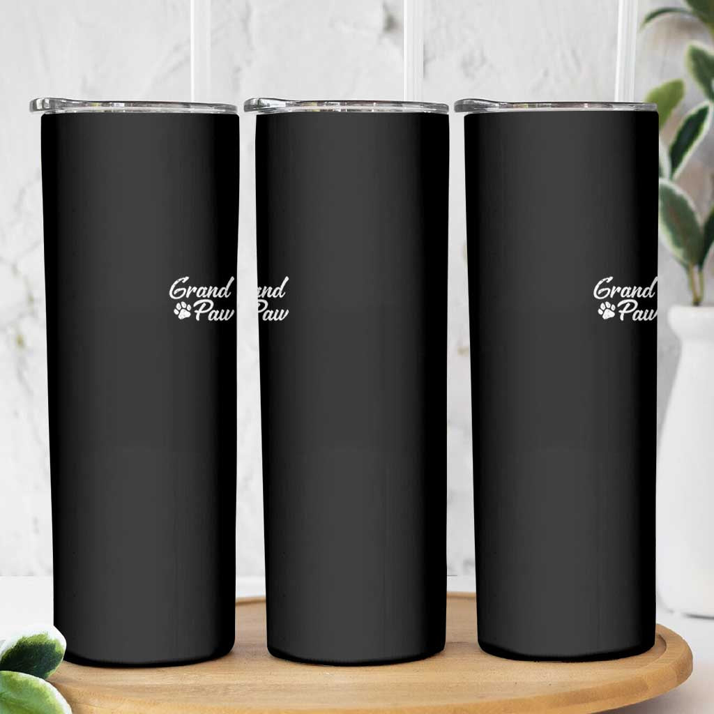 Grandpaw Skinny Tumbler Best Dog Grandpa Fathers Day Gift From Dog - Wonder Print Shop