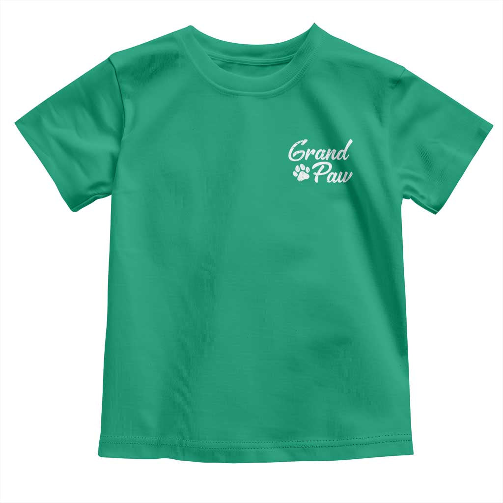 Grandpaw Toddler T Shirt Best Dog Grandpa Fathers Day Gift From Dog - Wonder Print Shop