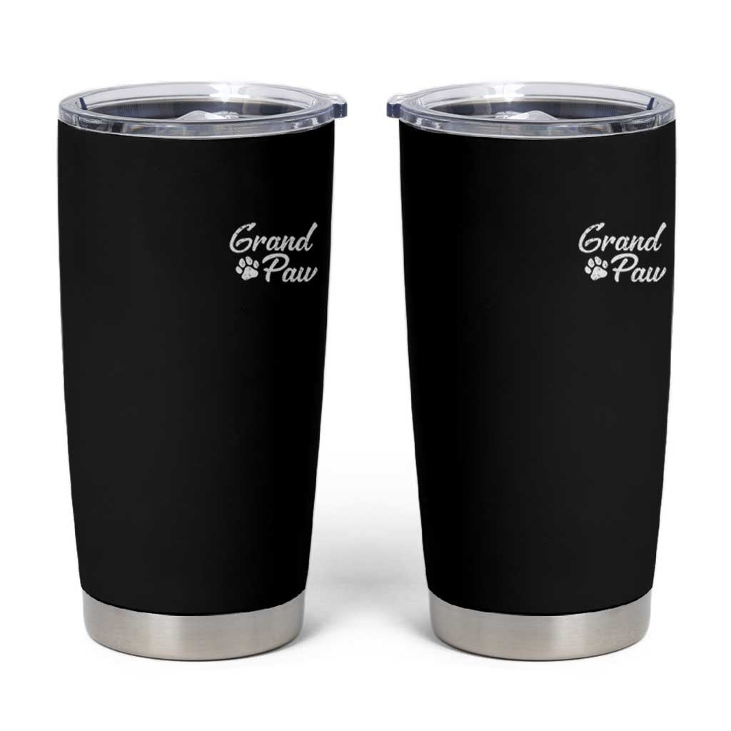 Grandpaw Tumbler Cup Best Dog Grandpa Fathers Day Gift From Dog - Wonder Print Shop