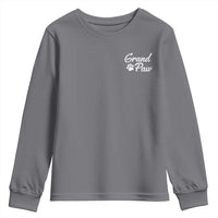 Grandpaw Youth Sweatshirt Best Dog Grandpa Fathers Day Gift From Dog - Wonder Print Shop