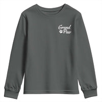 Grandpaw Youth Sweatshirt Best Dog Grandpa Fathers Day Gift From Dog - Wonder Print Shop