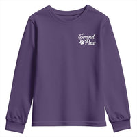 Grandpaw Youth Sweatshirt Best Dog Grandpa Fathers Day Gift From Dog - Wonder Print Shop