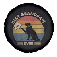 Best Grandpaw Ever Spare Tire Cover Retro Dog Grandpa Fathers Day Gift From Dog - Wonder Print Shop