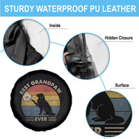 Best Grandpaw Ever Spare Tire Cover Retro Dog Grandpa Fathers Day Gift From Dog - Wonder Print Shop