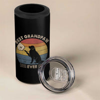 Best Grandpaw Ever 4 in 1 Can Cooler Tumbler Retro Dog Grandpa Fathers Day Gift From Dog - Wonder Print Shop