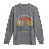 Best Grandpaw Ever Long Sleeve Shirt Retro Dog Grandpa Fathers Day Gift From Dog - Wonder Print Shop