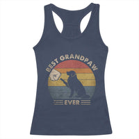 Best Grandpaw Ever Racerback Tank Top Retro Dog Grandpa Fathers Day Gift From Dog - Wonder Print Shop