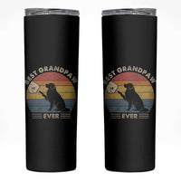 Best Grandpaw Ever Skinny Tumbler Retro Dog Grandpa Fathers Day Gift From Dog - Wonder Print Shop