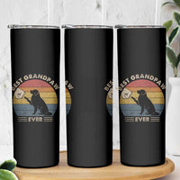 Best Grandpaw Ever Skinny Tumbler Retro Dog Grandpa Fathers Day Gift From Dog - Wonder Print Shop