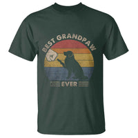 Best Grandpaw Ever T Shirt Retro Dog Grandpa Fathers Day Gift From Dog - Wonder Print Shop