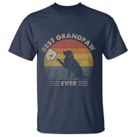 Best Grandpaw Ever T Shirt Retro Dog Grandpa Fathers Day Gift From Dog - Wonder Print Shop