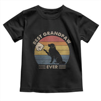 Best Grandpaw Ever Toddler T Shirt Retro Dog Grandpa Fathers Day Gift From Dog - Wonder Print Shop