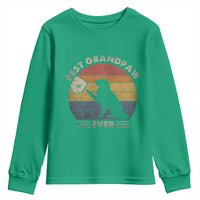 Best Grandpaw Ever Youth Sweatshirt Retro Dog Grandpa Fathers Day Gift From Dog - Wonder Print Shop